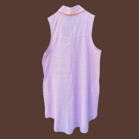 NWT Mille Gabrielle Hi-Lo Pinstripe Shirt Dress Sz L 🎉H.P.🎉 - Picture 8 of 9